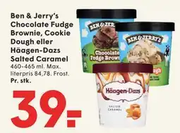 SPAR Ben & Jerry’s Chocolate Fudge Brownie, Cookie Dough eller Häagen-Dazs Salted Caramel tilbud