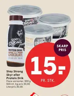 SPAR Stay Strong Skyr eller Protein Drik tilbud