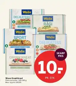 SPAR Wasa Knækbrød tilbud