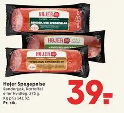 SPAR Højer Spegepølse tilbud