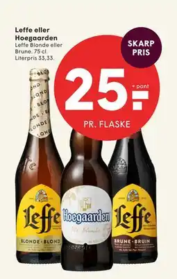 SPAR Leffe eller Hoegaarden tilbud