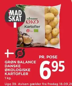 MENY GRØN BALANCE DANSKE ØKOLOGISKE KARTOFLER tilbud