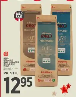 MENY GRØN BALANCE ØLLINGEGAARD ØKOLOGISK MÆLK tilbud