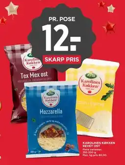 MENY KAROLINES KØKKEN REVET OST tilbud