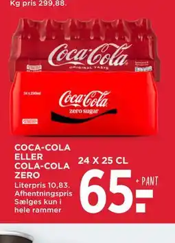 MENY COCA-COLA ELLER COLA-COLA ZERO tilbud