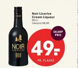 SPAR Noir Licorice Cream Liqueur tilbud