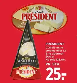 MENY PRÉSIDENT tilbud