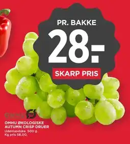 MENY OMHU ØKOLOGISKE AUTUMN CRISP DRUER tilbud
