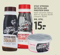 MENY STAY STRONG SKYR ELLER PROTEIN DRIK tilbud