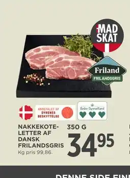 MENY NAKKEKOTELETTER AF DANSK FRILANDSGRIS tilbud