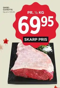 MENY OKSECUVETTE tilbud