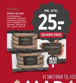 MENY OMHU PØLSER tilbud