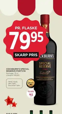 MENY COCKBURN’S SPECIAL RESERVE PORTVIN tilbud