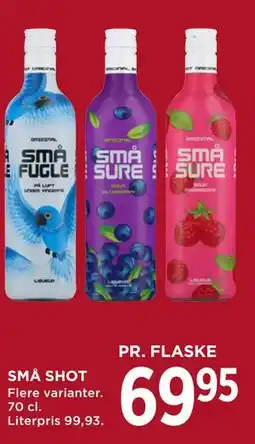 MENY SMÅ SHOT tilbud