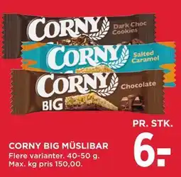 MENY CORNY BIG MÜSLIBAR tilbud