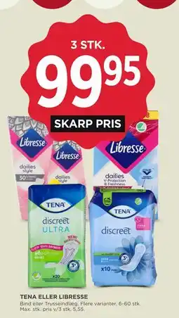 MENY TENA ELLER LIBRESSE tilbud