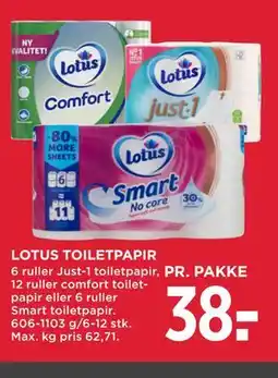 MENY LOTUS TOILETPAPIR tilbud