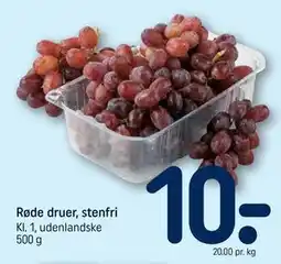 REMA 1000 Røde druer, stenfri tilbud