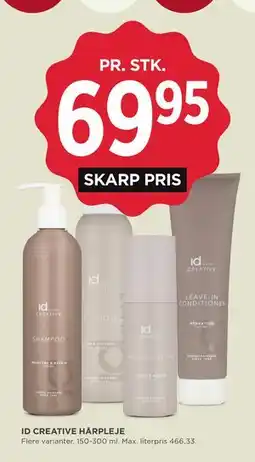 MENY ID CREATIVE HÅRPLEJE tilbud