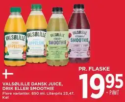 MENY VALSØLILLE DANSK JUICE, DRIK ELLER SMOOTHIE tilbud