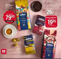 MENY LAVAZZA HELE BØNNER tilbud