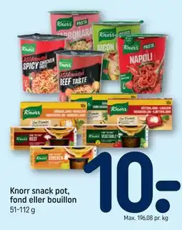 REMA 1000 Knorr snack pot, fond eller bouillon tilbud