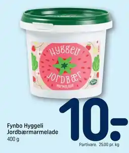 REMA 1000 Fynbo Hyggeli Jordbærmarmelade tilbud