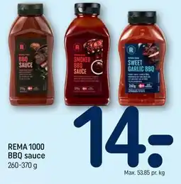 REMA 1000 REMA 1000 BBQ sauce tilbud