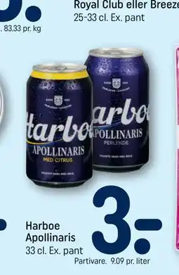 REMA 1000 Harboe Apollinaris tilbud