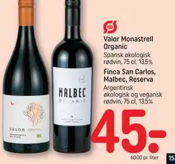 REMA 1000 Valor Monastrell Organic tilbud