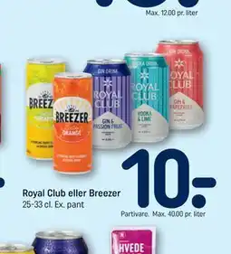 REMA 1000 Royal Club eller Breezer tilbud