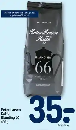 REMA 1000 Peter Larsen Kaffe Blanding 66 tilbud