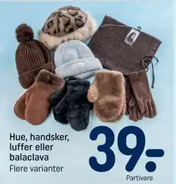 REMA 1000 Hue, handsker, luffer eller balaclava tilbud