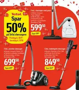 Føtex Tefal støvsugere tilbud