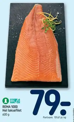 REMA 1000 REMA 1000 Hel laksefilet tilbud