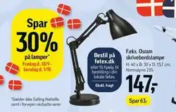 Føtex Spar 30% på lamper tilbud