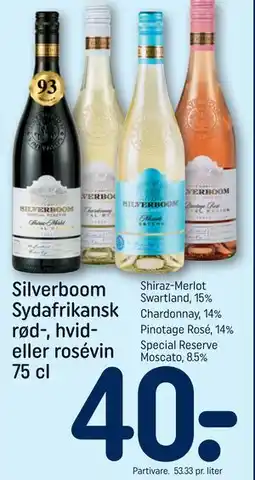 REMA 1000 Silverboom Sydafrikansk rød-, hvid- eller rosévin tilbud
