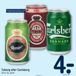 REMA 1000 Tuborg eller Carlsberg tilbud