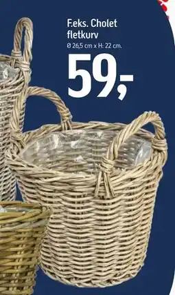 Føtex Cholet fletkurv tilbud