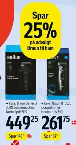 Føtex Spar 25% på udvalgt Braun til ham tilbud