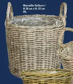 Føtex Marseille fletkurv tilbud