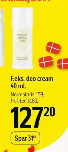 Føtex deo cream 40 ml tilbud