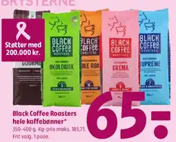 Coop 365 Black Coffee Roasters hele kaffebønner tilbud
