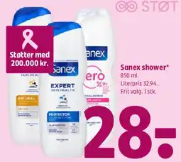 Coop 365 Sanex shower tilbud