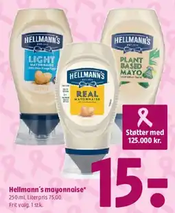 Coop 365 Hellmann's mayonnaise tilbud