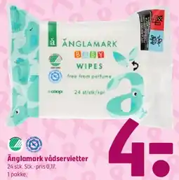 Coop 365 Änglamark vådservietter (baby wipes) tilbud