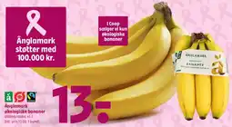 Coop 365 Änglamark økologiske bananer tilbud