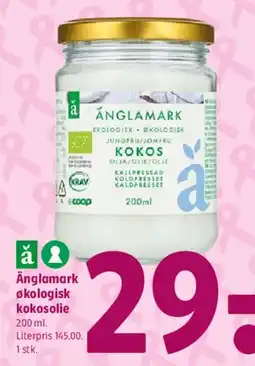 Coop 365 Änglamark økologisk kokosolie tilbud
