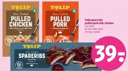 Coop 365 Tulip spareribs, pulled pork eller pulled chicken tilbud