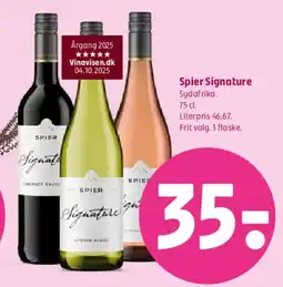 Coop 365 Spier Signature (vin) tilbud